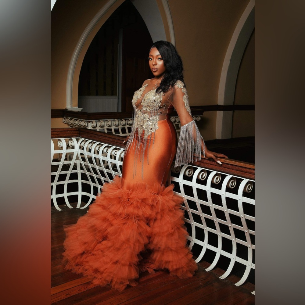 Orange Prom Dress